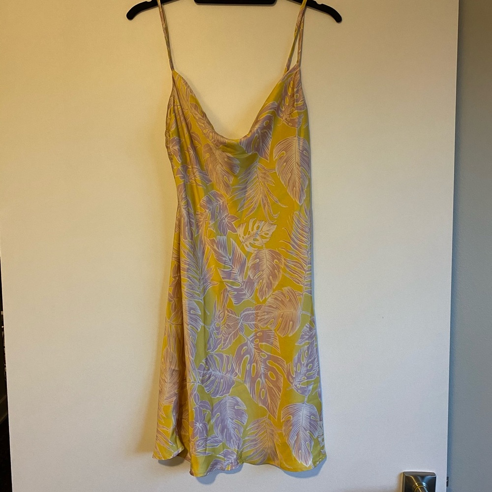 PALM PRINT DRESS - SZ M
